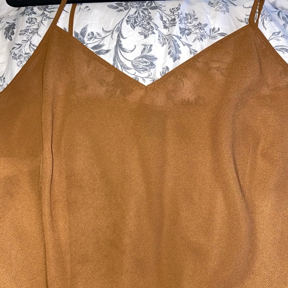 Sheer Burnt Orange Tanktop - Picture 3 of 5